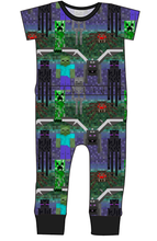 Load image into Gallery viewer, Night Blocks Bennett Pants and Shorts Length T-Shirt Romper