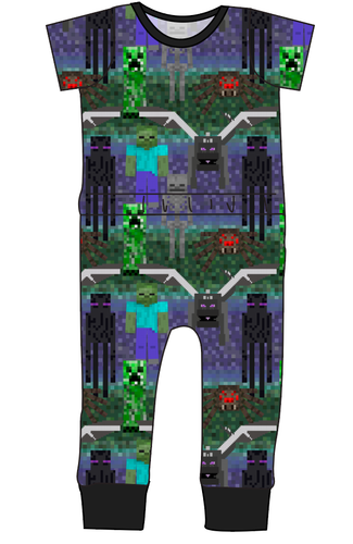 Night Blocks Bennett Pants and Shorts Length T-Shirt Romper