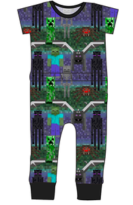 Night Blocks Bennett Pants and Shorts Length T-Shirt Romper