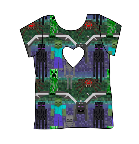 Night Blocks Cambria Heart Back Tee