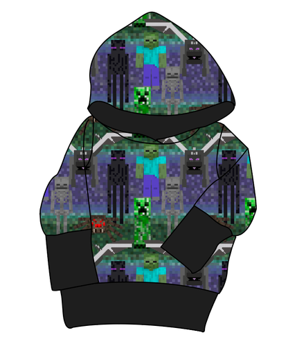 Night Blocks Grow With Me Hoodie (or Crewneck)