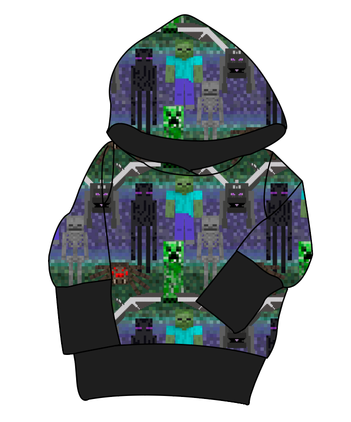 Night Blocks Grow With Me Hoodie (or Crewneck)
