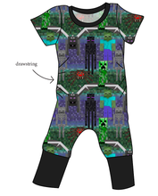 Load image into Gallery viewer, Night Blocks Grow With Me Pants And Shorts Romper