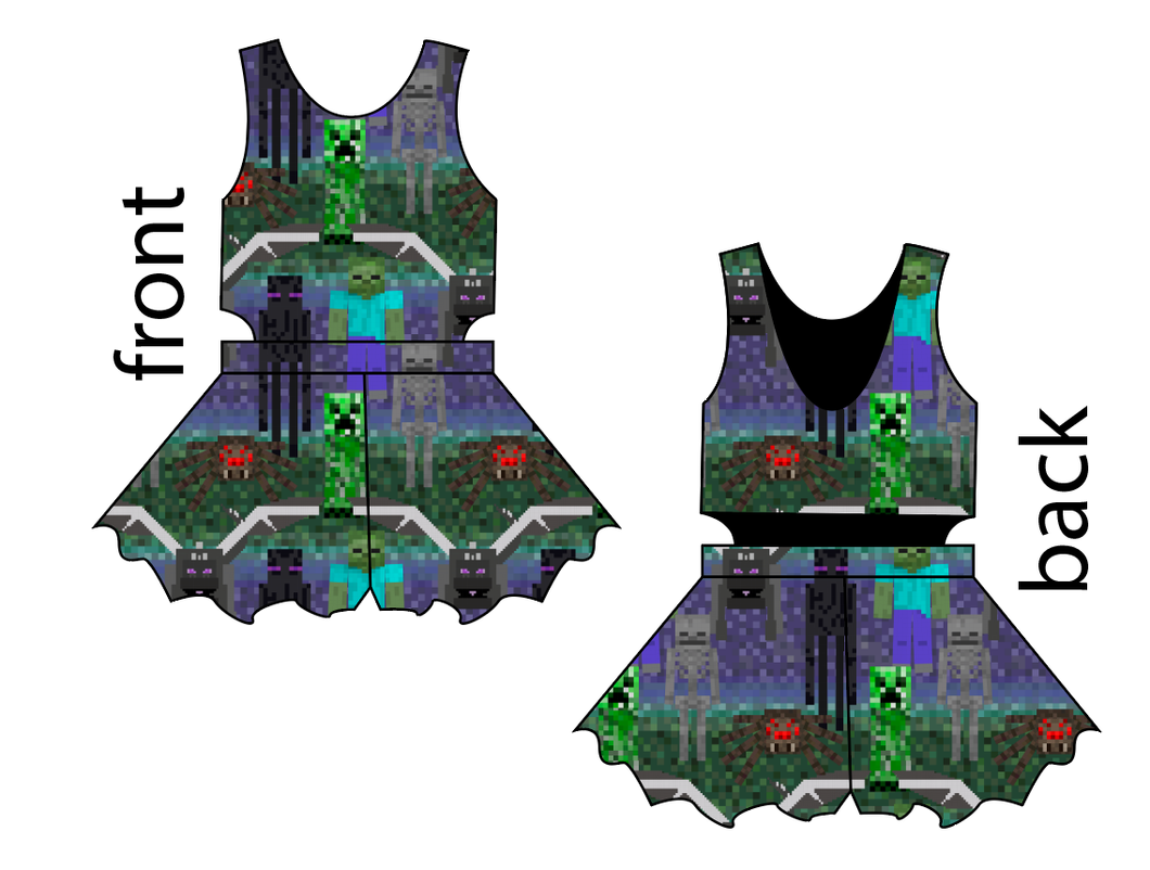 Night Blocks Kids Playsuit