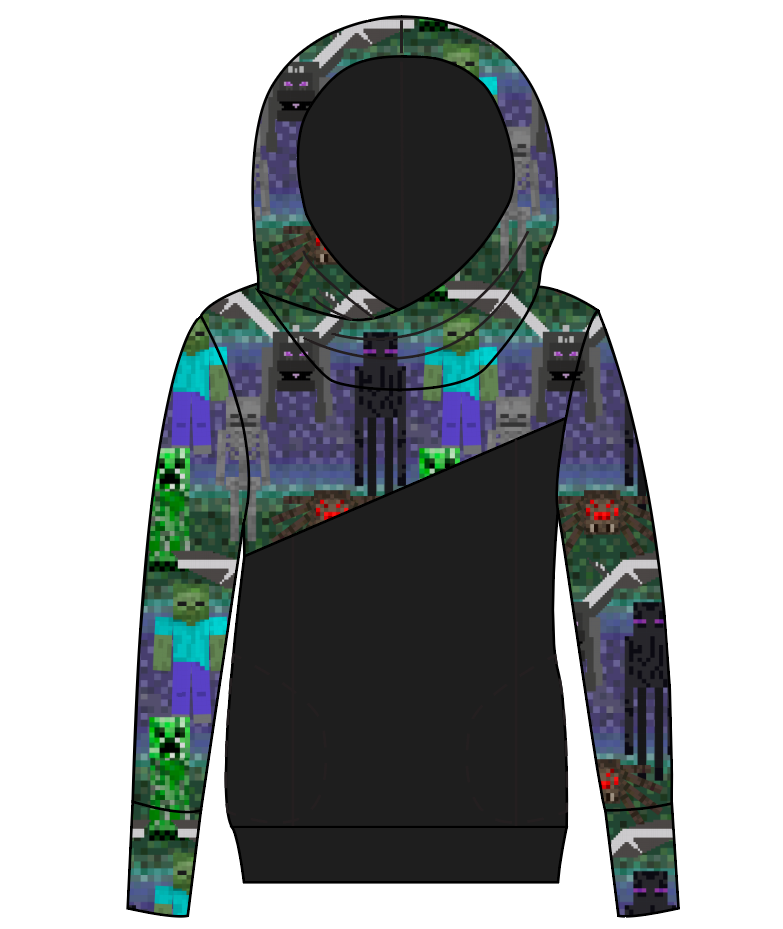 Night Blocks Ladies Hoodie