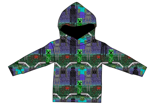Night Blocks Ladies Oversized Hoodie