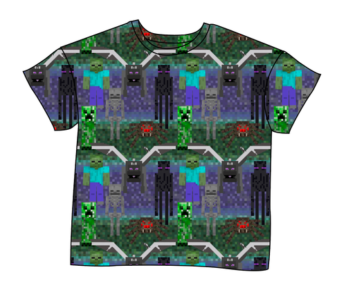 Night Blocks Ladies' Oversized Tee