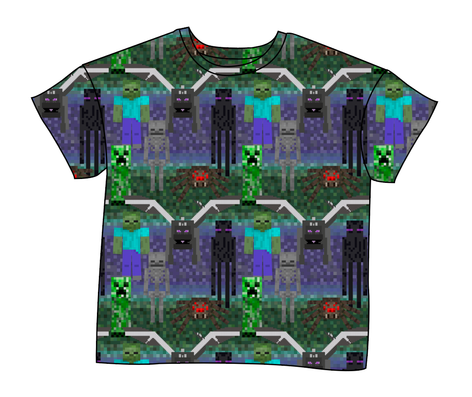 Night Blocks Ladies' Oversized Tee