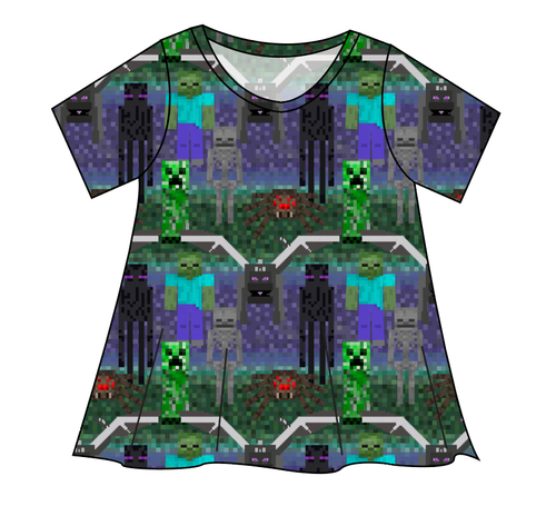Night Blocks Ladies' Swing Tee
