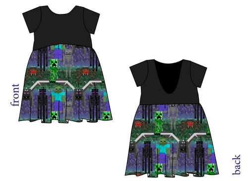 Night Blocks Low Back Dress