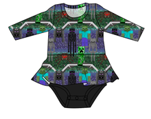 Load image into Gallery viewer, Night Blocks Peplum Top