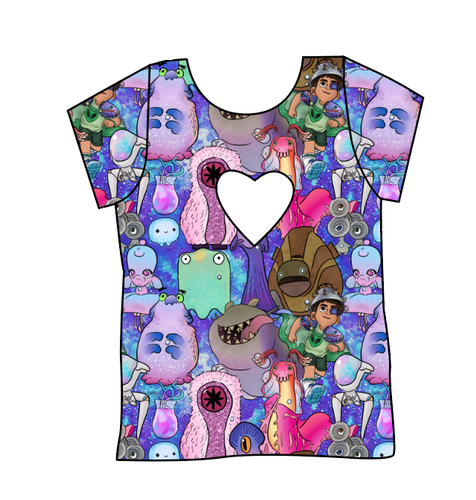 Alien Friends Cambria Heart Back Tee