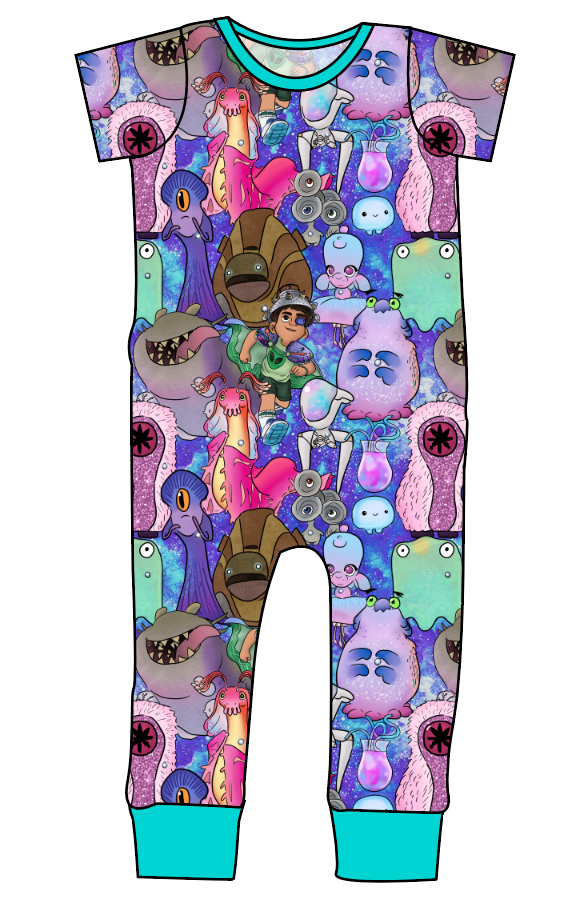 Alien Friends Emmett Pants And Shorts T-Shirt Romper