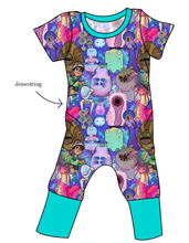 Load image into Gallery viewer, Alien Friends Grow With Me Pants And Shorts Romper