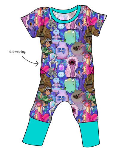 Alien Friends Grow With Me Pants And Shorts Romper