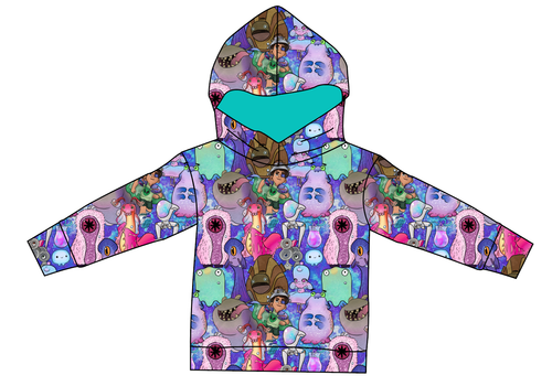 Alien Friends Ladies Oversized Hoodie