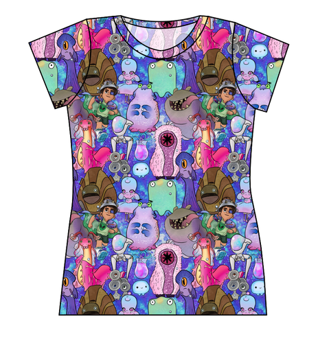 Alien Friends Ladies' Basic Tee