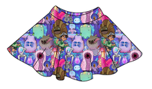 Load image into Gallery viewer, Alien Friends Ladies&#39; Circle Skirt