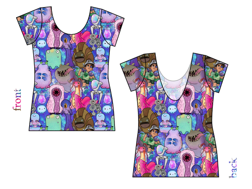 Alien Friends Ladies' Low Back Ballerina Tee