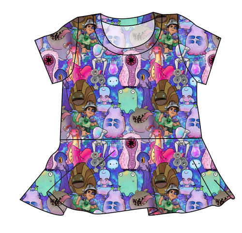 Alien Friends Ladies' Peplum Top