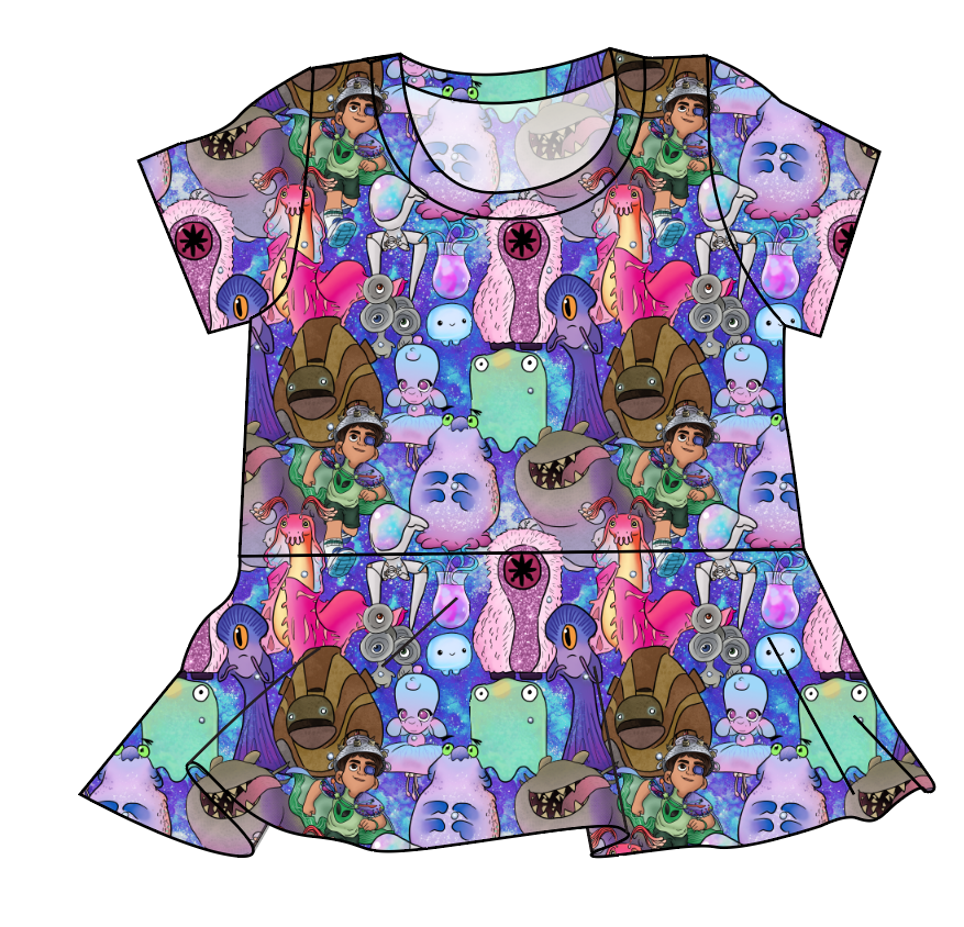Alien Friends Ladies' Peplum Top