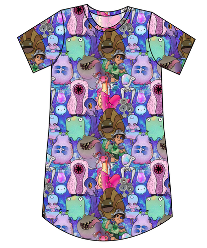 Alien Friends Ladies' T-Shirt Dress