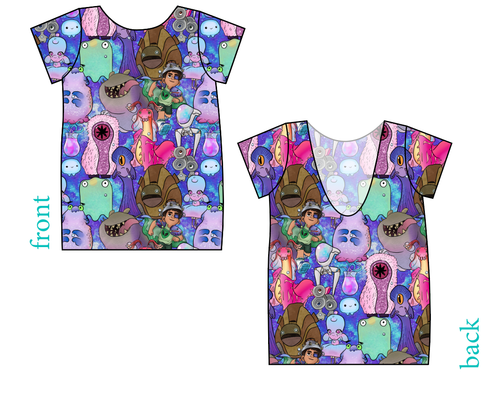 Alien Friends Low Back Ballerina Tee