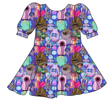 Load image into Gallery viewer, Alien Friends Prairie Dress