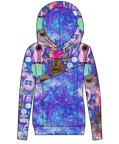 Alien Friends Ladies Hoodie