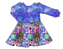 Load image into Gallery viewer, Alien Friends Prairie Dress