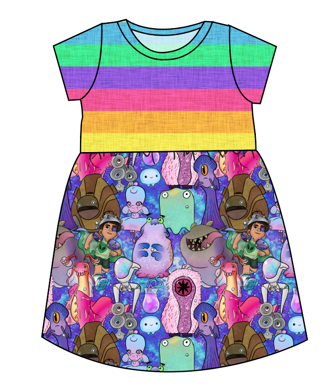 Alien Friends Play Dress