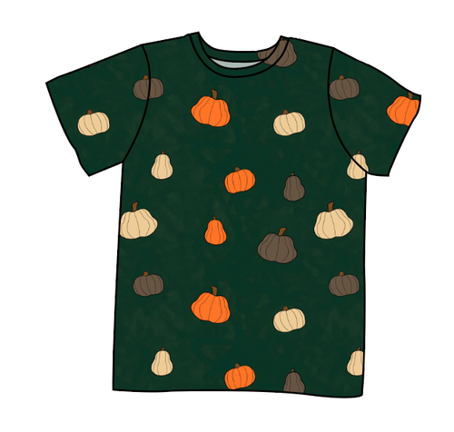 Pumpkins on Pine Basic Tee and Tank