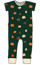 Load image into Gallery viewer, Pumpkins on Pine Bennett Pants and Shorts Length T-Shirt Romper
