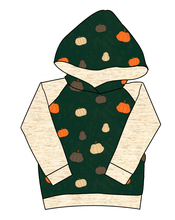 Load image into Gallery viewer, Pumpkins on Pine Classic Hoodie (or Crewneck)