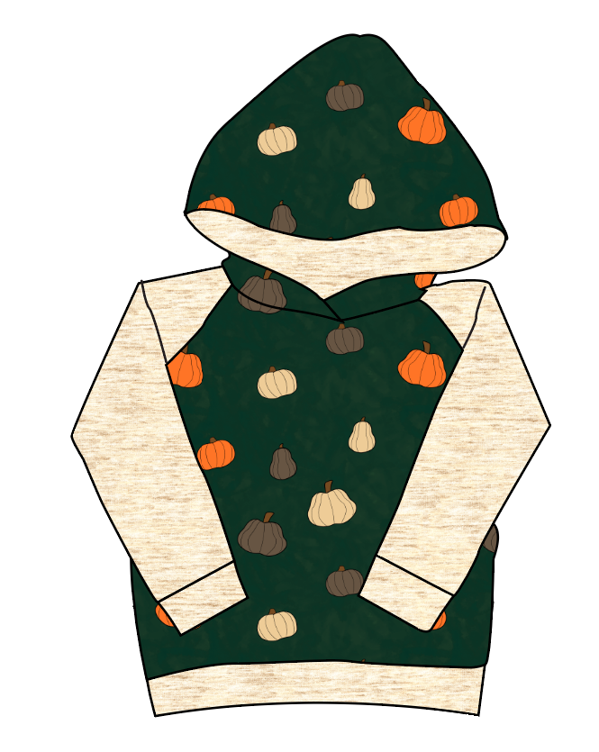 Pumpkins on Pine Classic Hoodie (or Crewneck)