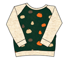 Load image into Gallery viewer, Pumpkins on Pine Classic Hoodie (or Crewneck)