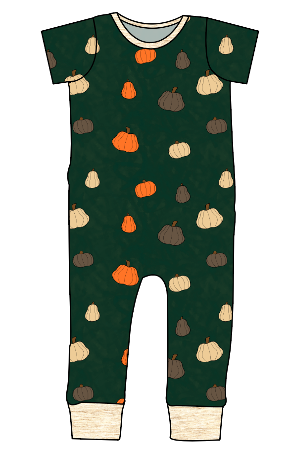 Pumpkins on Pine Emmett Pants And Shorts T-Shirt Romper