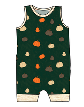 Load image into Gallery viewer, Pumpkins on Pine Emmett Pants And Shorts T-Shirt Romper