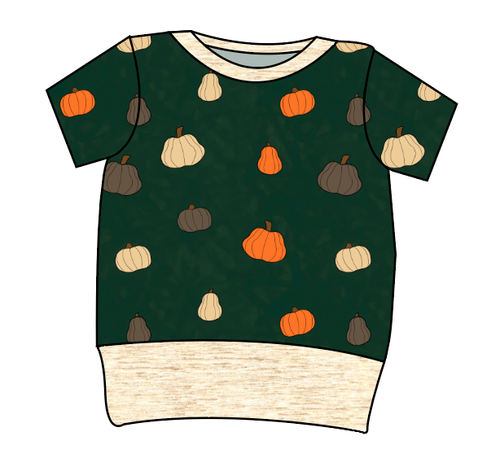 Pumpkins on Pine Grow With Me Tee