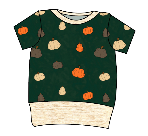 Pumpkins on Pine Grow With Me Tee
