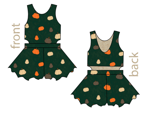 Pumpkins on Pine Kids Playsuit