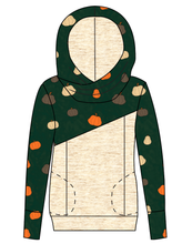 Load image into Gallery viewer, Pumpkins on Pine Ladies Hoodie