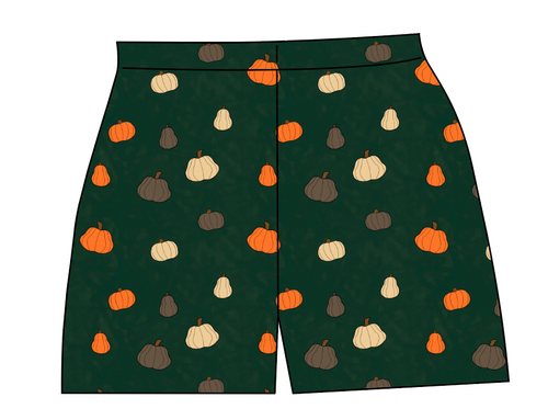Pumpkins on Pine Ladies' Lounge Shorts