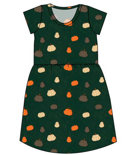 Pumpkins on Pine Ladies' Play Dress