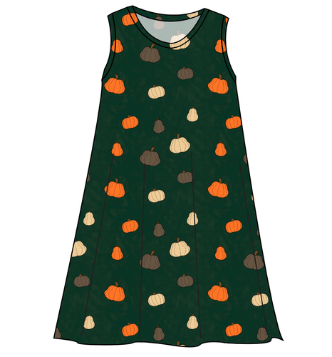 Pumpkins on Pine Ladies' Swing Dress