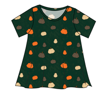 Load image into Gallery viewer, Pumpkins on Pine Ladies&#39; Swing Tee