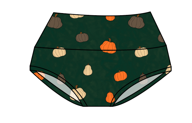 Pumpkins on Pine Ladies' Underwear