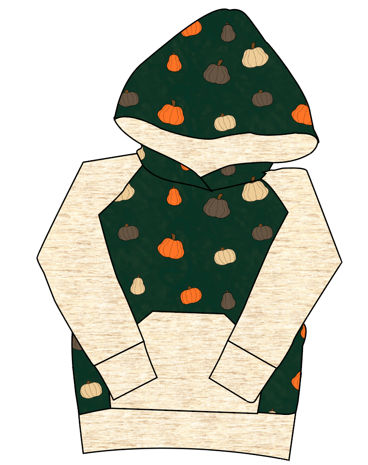 Pumpkins on Pine Mens' Hoodie