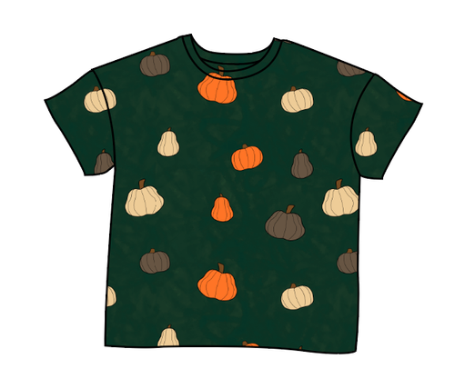 Pumpkins on Pine Oversized Tee