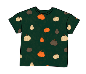 Pumpkins on Pine Oversized Tee